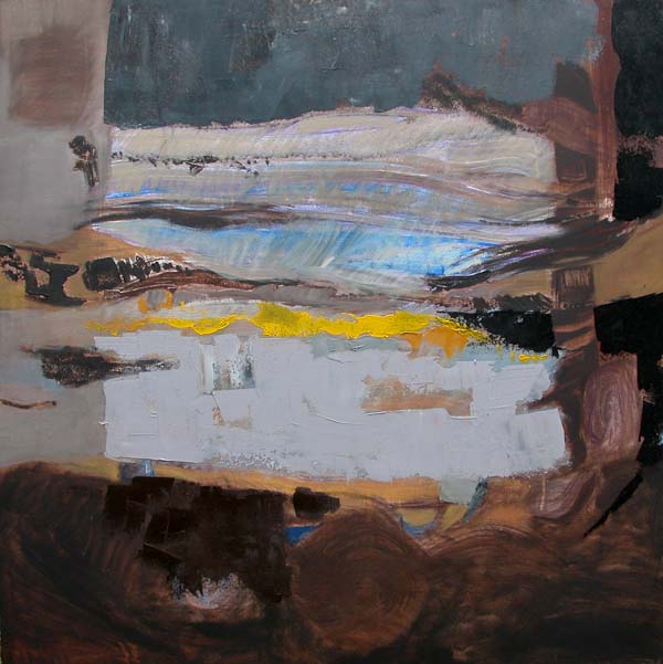 lavandin  - 80x80 - huile sur bois